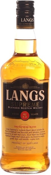 LANGS SUPPEME 5 Year Old Blend (per bottle)